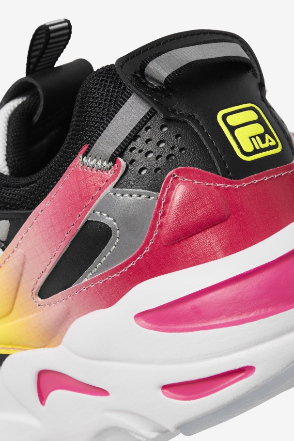 Fila UK Men\'s Ray Tracer Apex White/Black/Yellow
