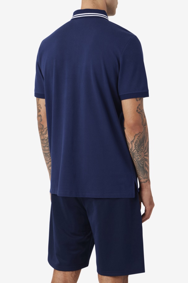 Navy Fila UK Jelen Polo