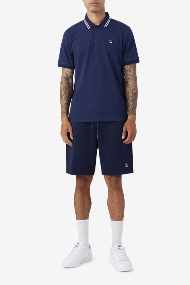 Navy Fila UK Jelen Polo