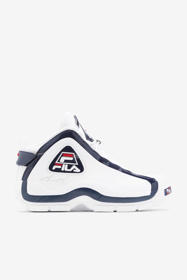 Men's Grant Hill 2 25th Anniversary Edition Fila UK White/Navy/Red