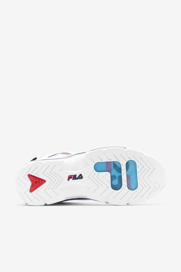 Men\'s Grant Hill 2 25th Anniversary Edition Fila UK White/Navy/Red