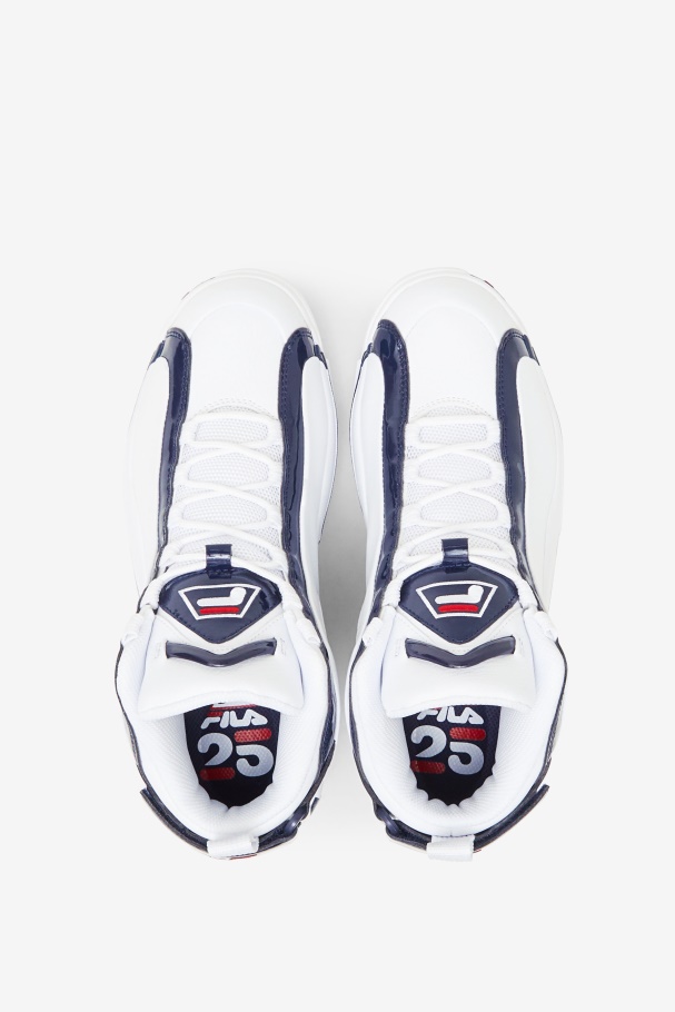 Men\'s Grant Hill 2 25th Anniversary Edition Fila UK White/Navy/Red