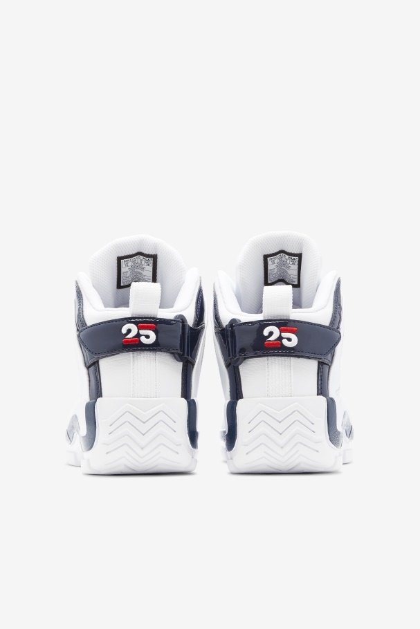 Men\'s Grant Hill 2 25th Anniversary Edition Fila UK White/Navy/Red