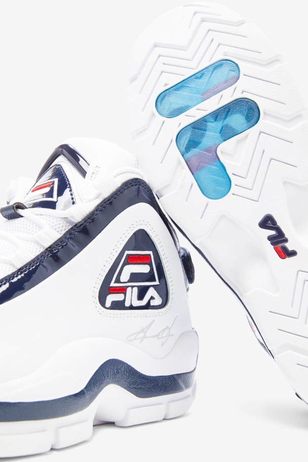 Men\'s Grant Hill 2 25th Anniversary Edition Fila UK White/Navy/Red