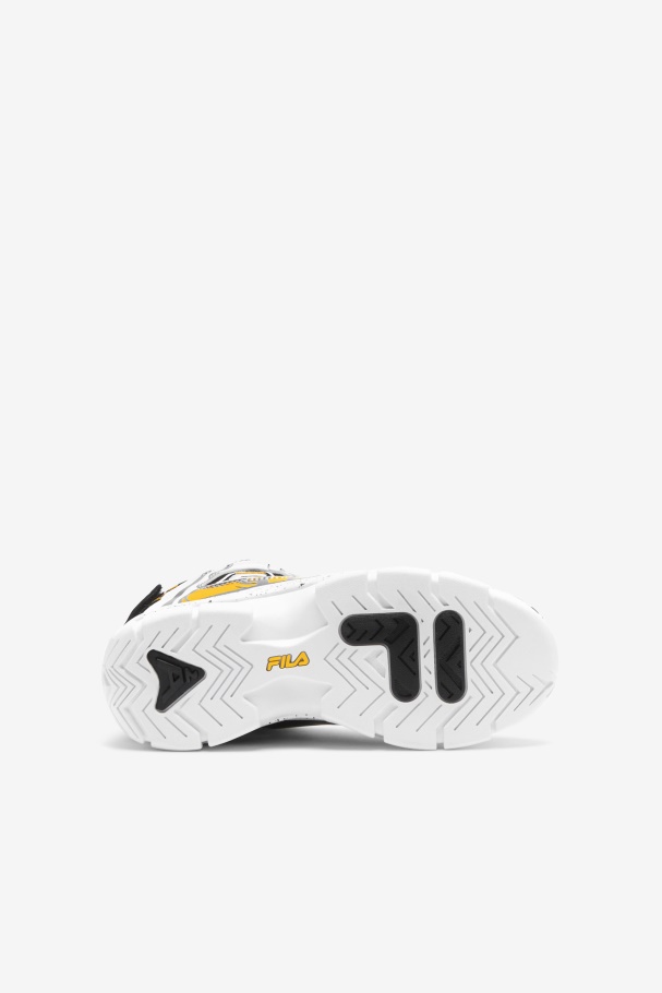 Little Kids\' Grant Hill 2 Racing Fila UK White/Black/Lemon
