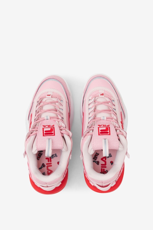 Pink/Coral Blush/White Fila UK Little Kids\' Disruptor 2 Exp