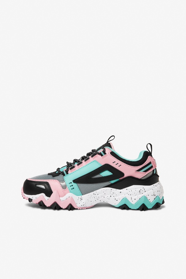 Fila UK Aruba Blue/Black/Coral Blush Women\'s Oakmont TR