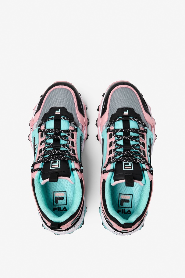 Fila UK Aruba Blue/Black/Coral Blush Women\'s Oakmont TR
