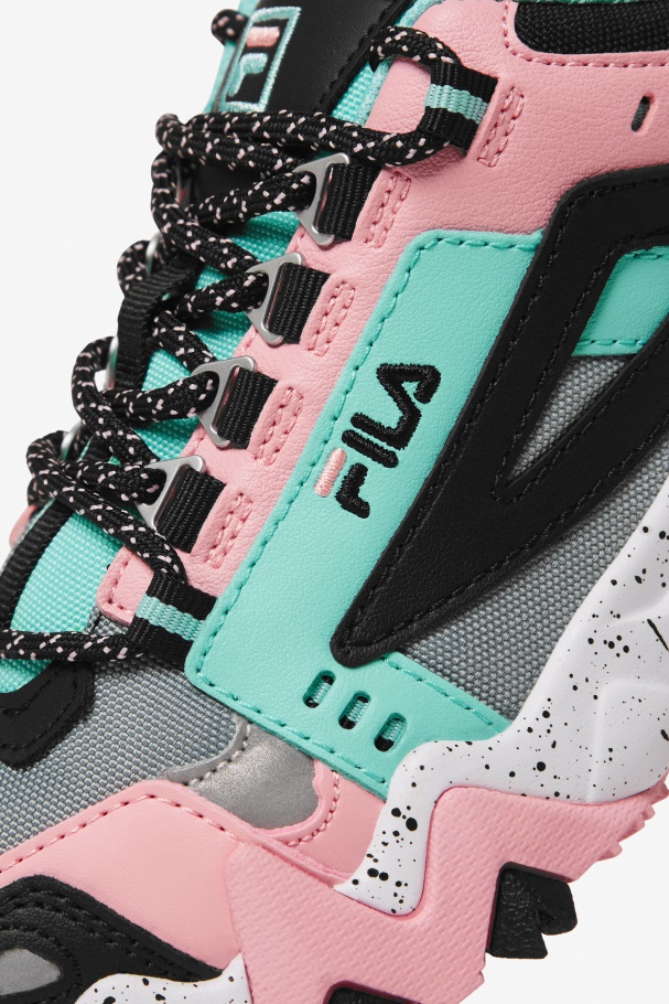 Fila UK Aruba Blue/Black/Coral Blush Women\'s Oakmont TR