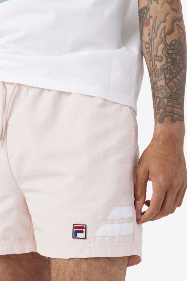Pink/White Fila UK Vantage Swim Short