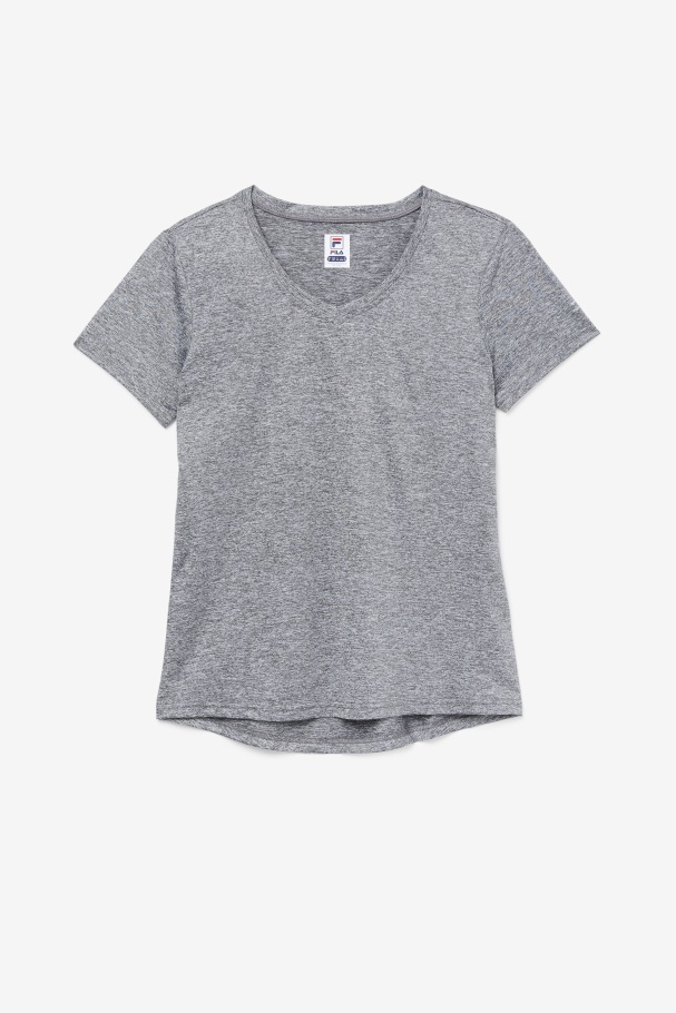 Heather Pickleball Silky V-Neck Fila UK