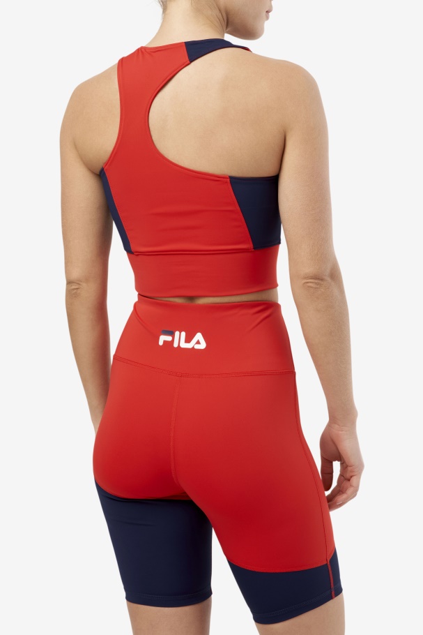 Red Fila UK Millie Tank