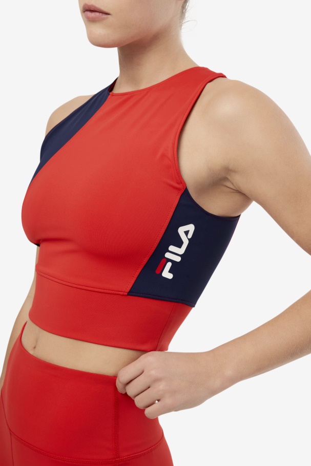 Red Fila UK Millie Tank