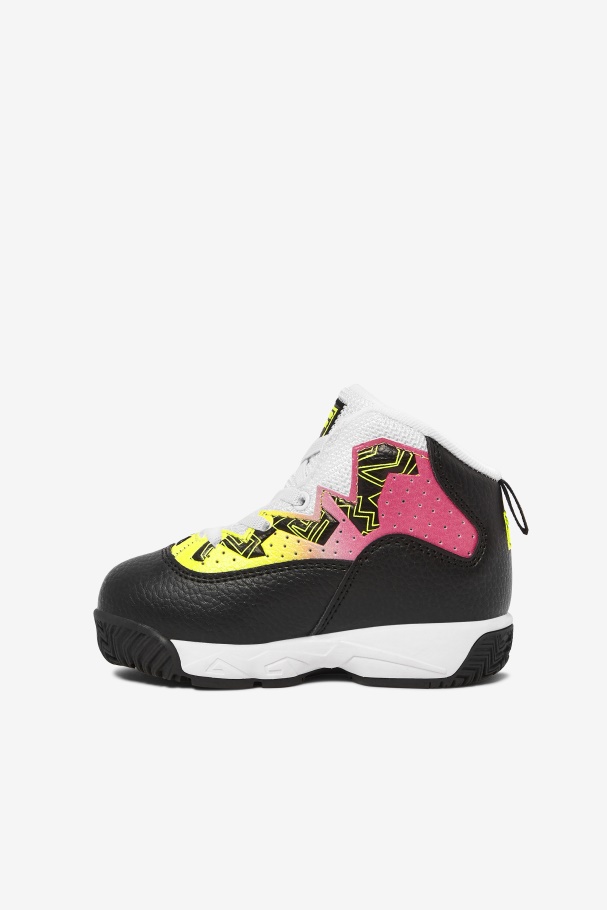 Black/Yellow/White Toddler\'s Mb Fila UK