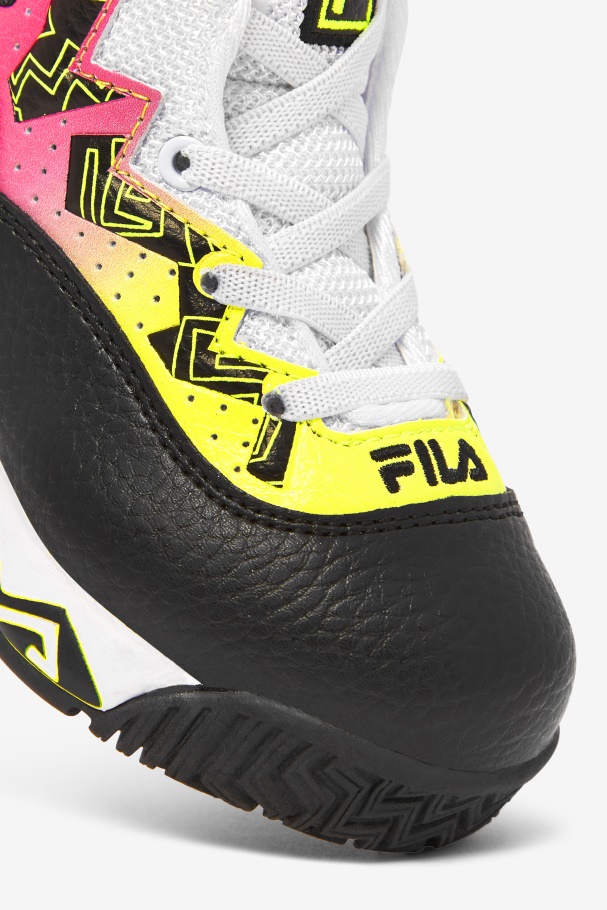 Black/Yellow/White Toddler\'s Mb Fila UK