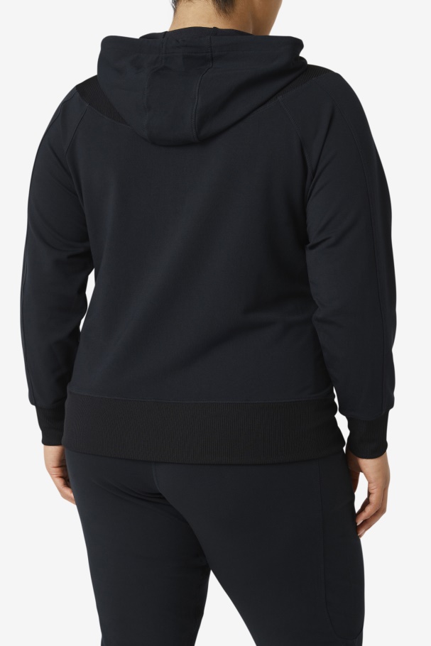 Fi-Lux Slim Full Zip Hoodie Fila UK Black