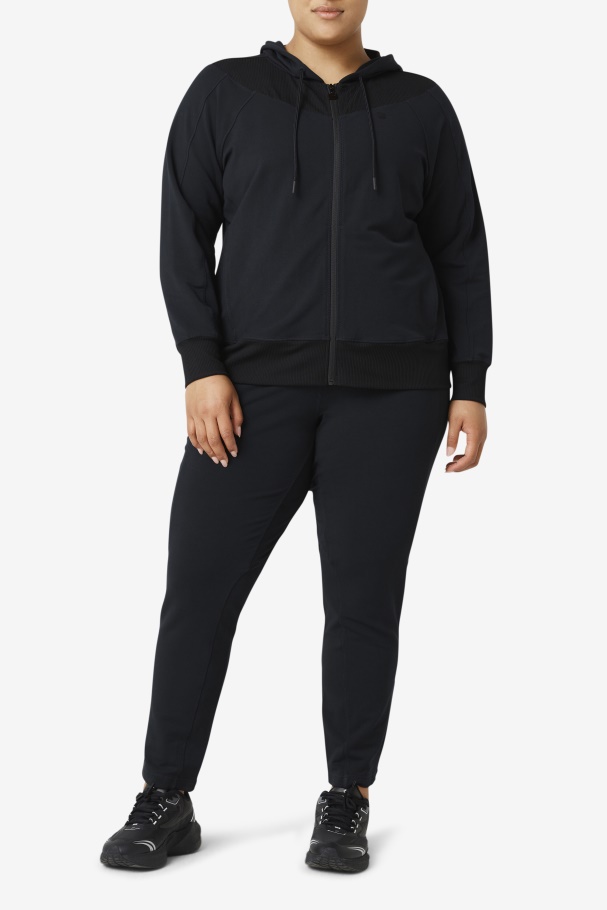 Fi-Lux Slim Full Zip Hoodie Fila UK Black