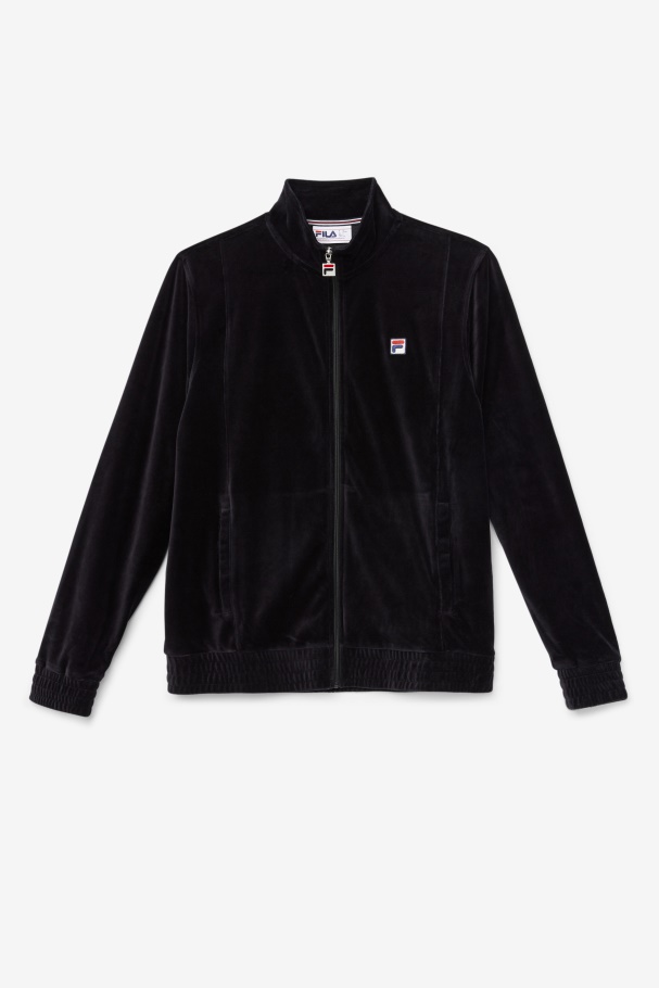 Fila UK Black O-Fit Velour Jacket