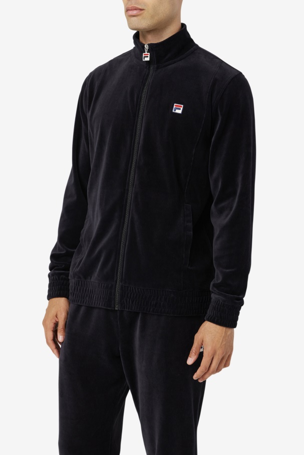 Fila UK Black O-Fit Velour Jacket