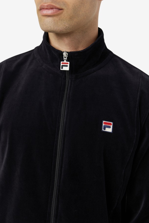 Fila UK Black O-Fit Velour Jacket