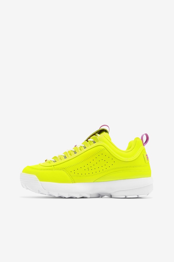 Women\'s Disruptor 2 Premium Yellow/Orchid Flower/White Fila UK