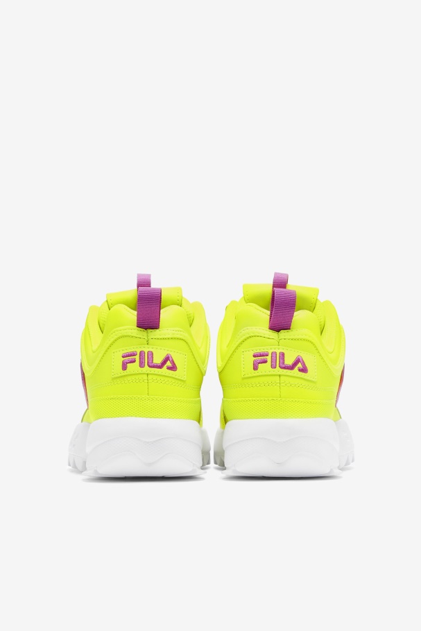 Women\'s Disruptor 2 Premium Yellow/Orchid Flower/White Fila UK