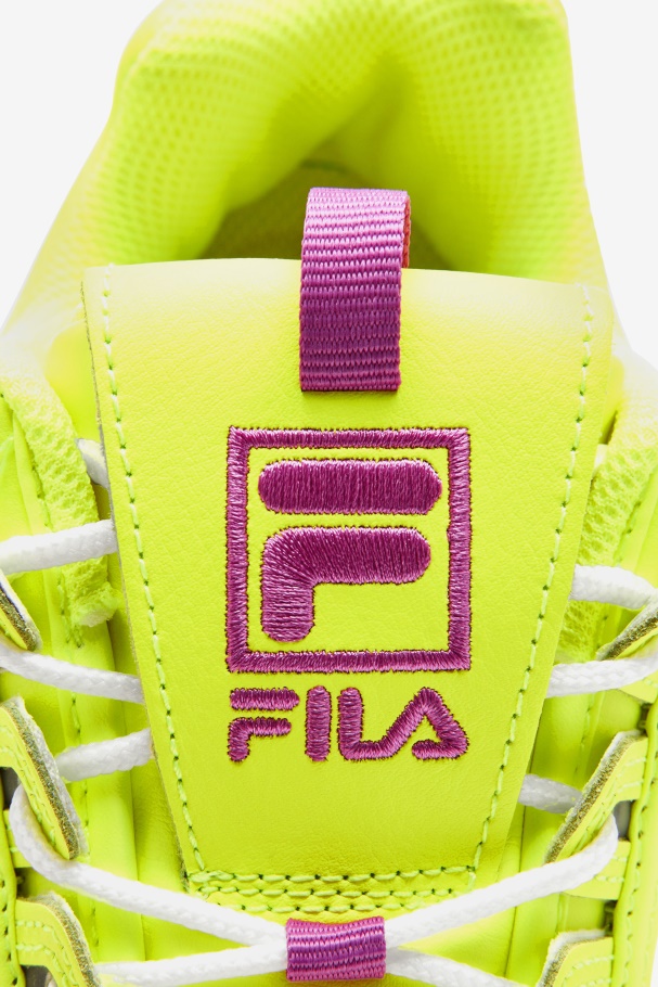 Women\'s Disruptor 2 Premium Yellow/Orchid Flower/White Fila UK