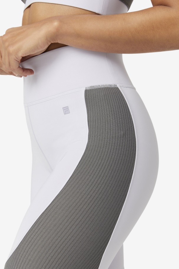 Lavender Blue/Gargoyle Forza Textured Long Legging Fila UK