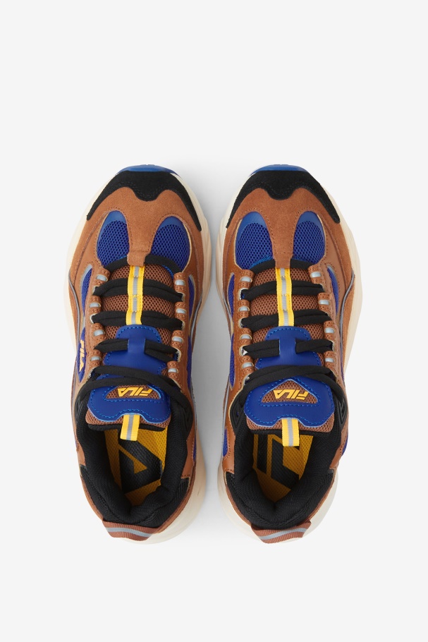 Bombay Brown/Blue/Ecru Fila UK Women\'s Trigate