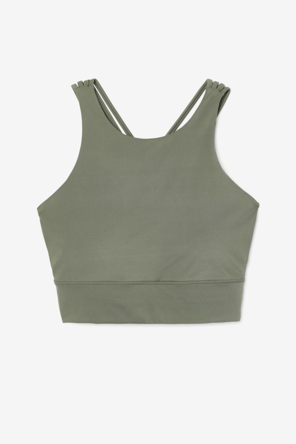 Fila UK Uplift High Neck Sports Bra Thyme