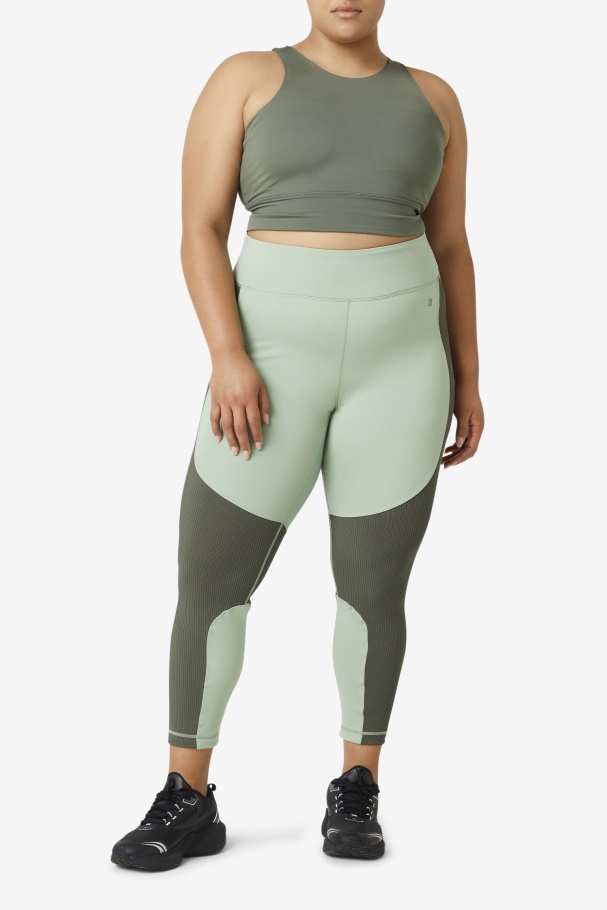 Fila UK Uplift High Neck Sports Bra Thyme