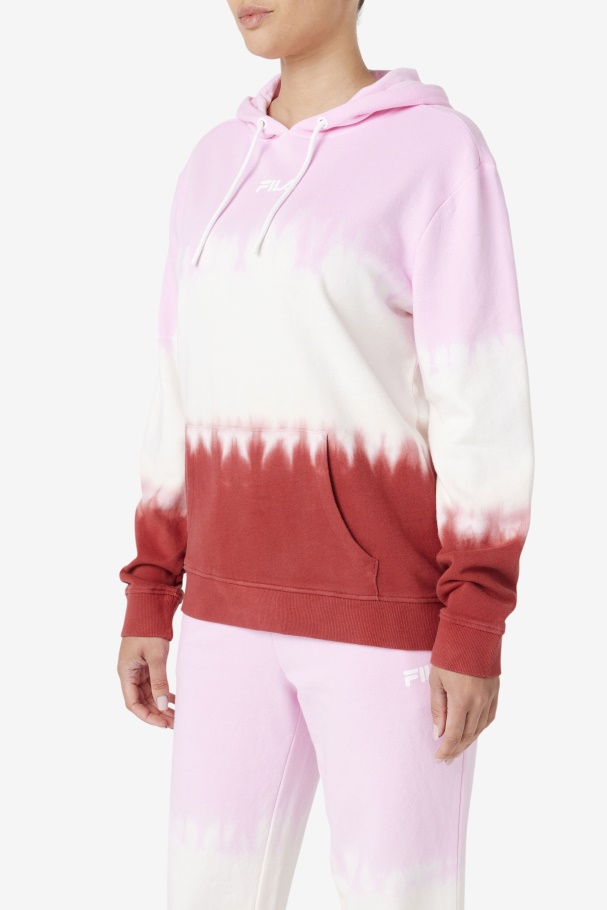 Fila UK Pirouette/White/Earth Red Aerolynn Tie Dye Hoodie