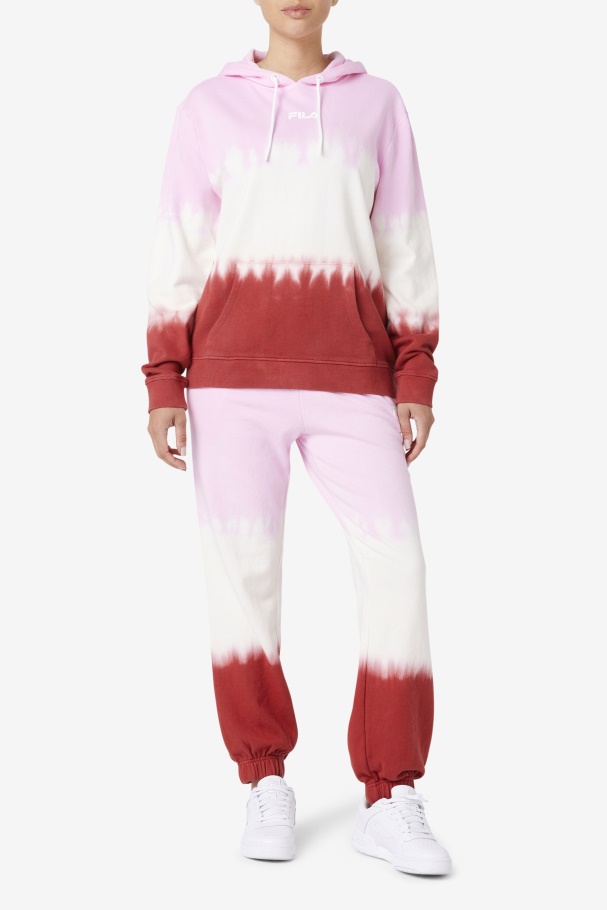 Fila UK Pirouette/White/Earth Red Aerolynn Tie Dye Hoodie