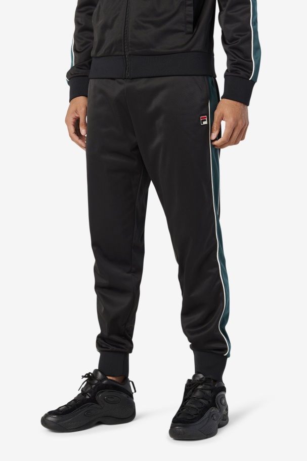 Black/June Bug/White Elijah Track Pant Fila UK