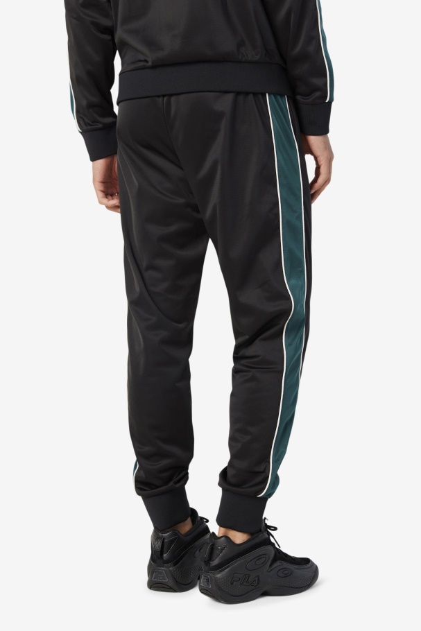 Black/June Bug/White Elijah Track Pant Fila UK