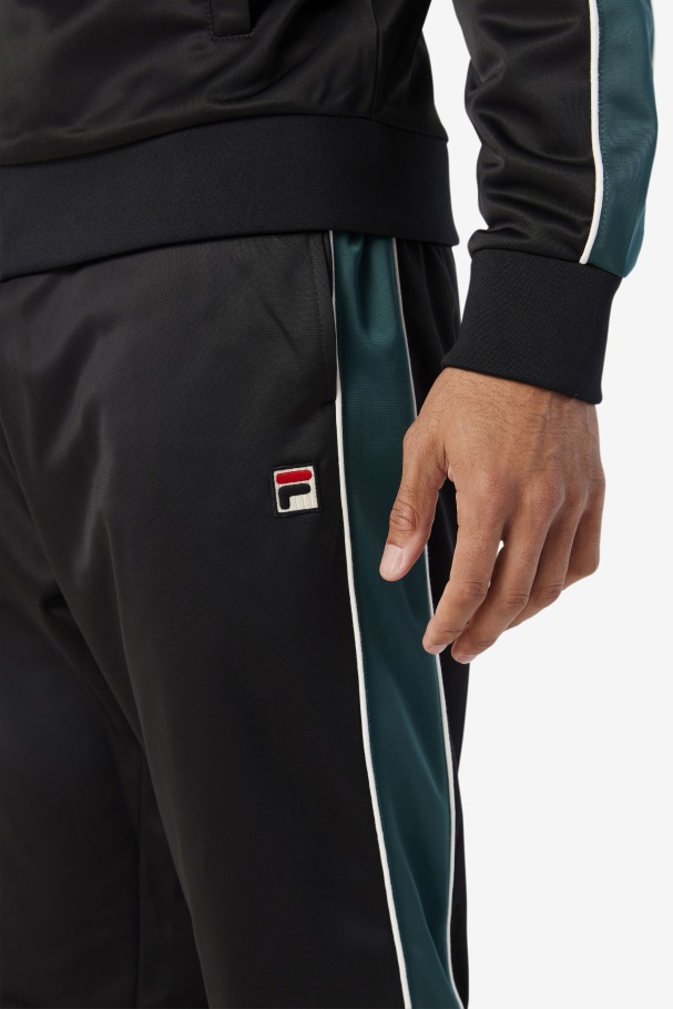 Black/June Bug/White Elijah Track Pant Fila UK