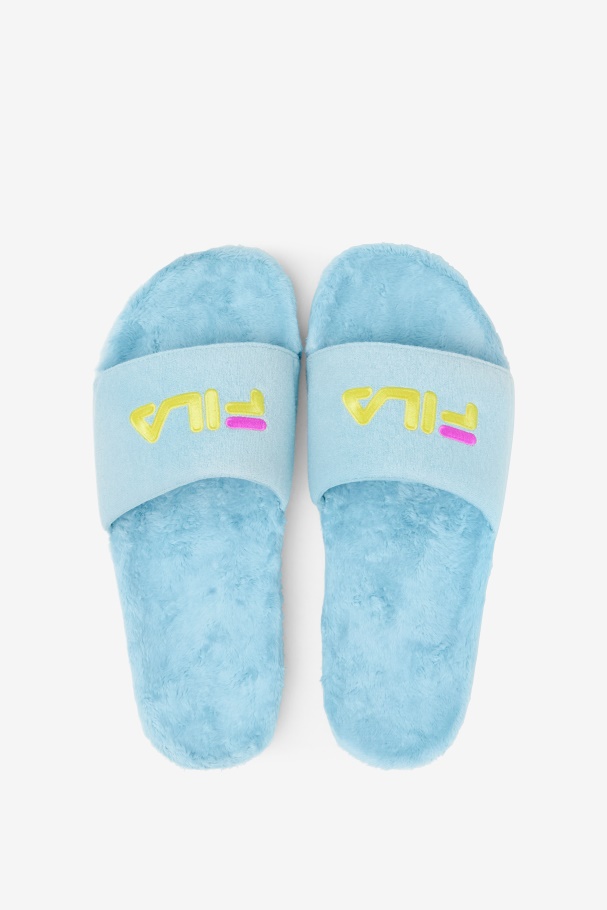 Petit Four/Purple/Yellow Terry Drifter Slide Fila UK