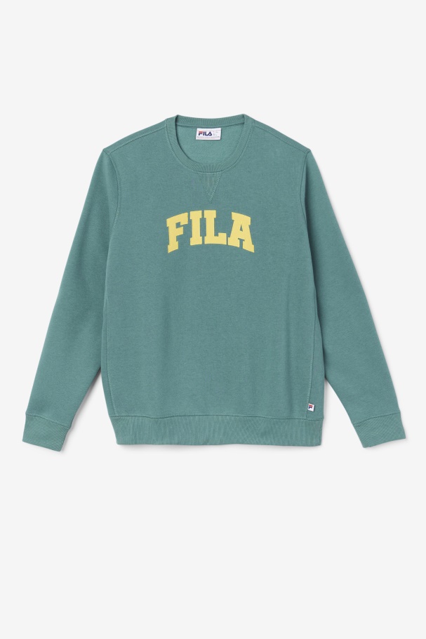 Fila UK Kory Crewneck Sweatshsirt Blue Spruce/Mimosa