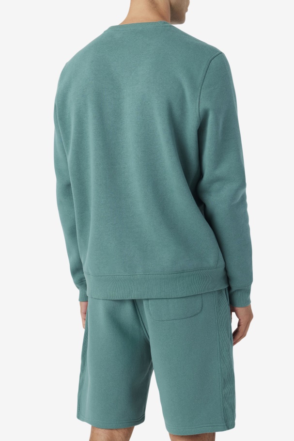 Fila UK Kory Crewneck Sweatshsirt Blue Spruce/Mimosa