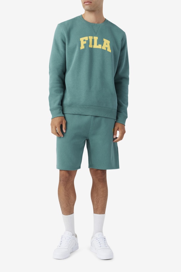 Fila UK Kory Crewneck Sweatshsirt Blue Spruce/Mimosa