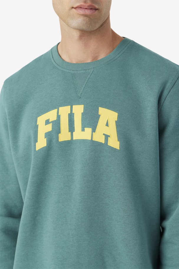 Fila UK Kory Crewneck Sweatshsirt Blue Spruce/Mimosa