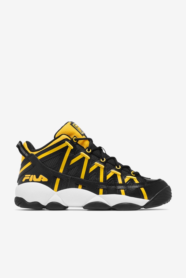 Men's Stackhouse Spaghetti Black/Lemon/White Fila UK