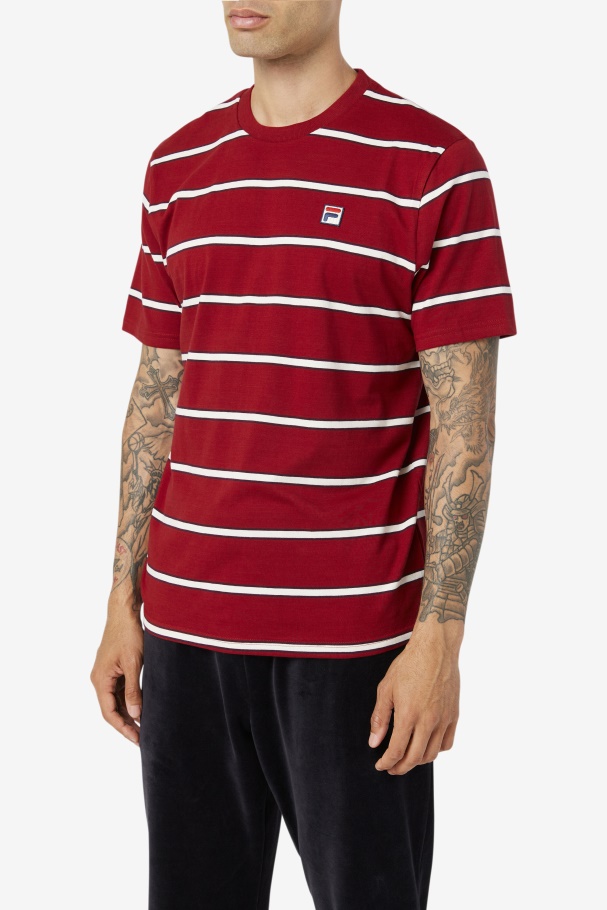 Fila UK Felix Tee Rhubarb/White