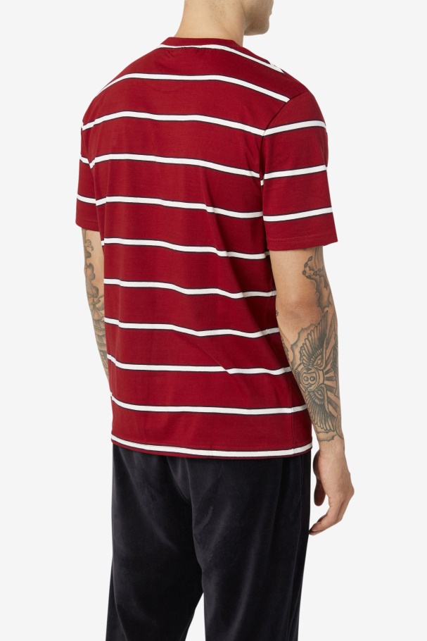 Fila UK Felix Tee Rhubarb/White