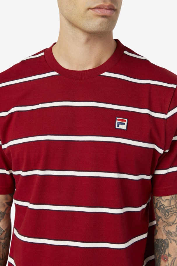 Fila UK Felix Tee Rhubarb/White