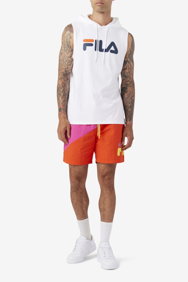 Ama Swim Short Purple/Cherry Tomato/Yellow Fila UK