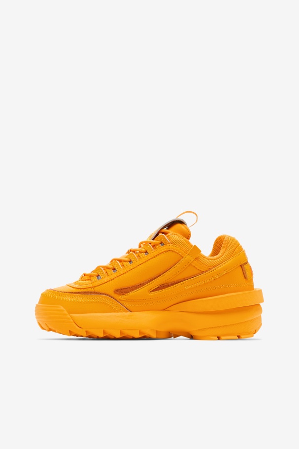 Yellow/Burnt Orange Fila UK Women\'s Disruptor 2 Exp