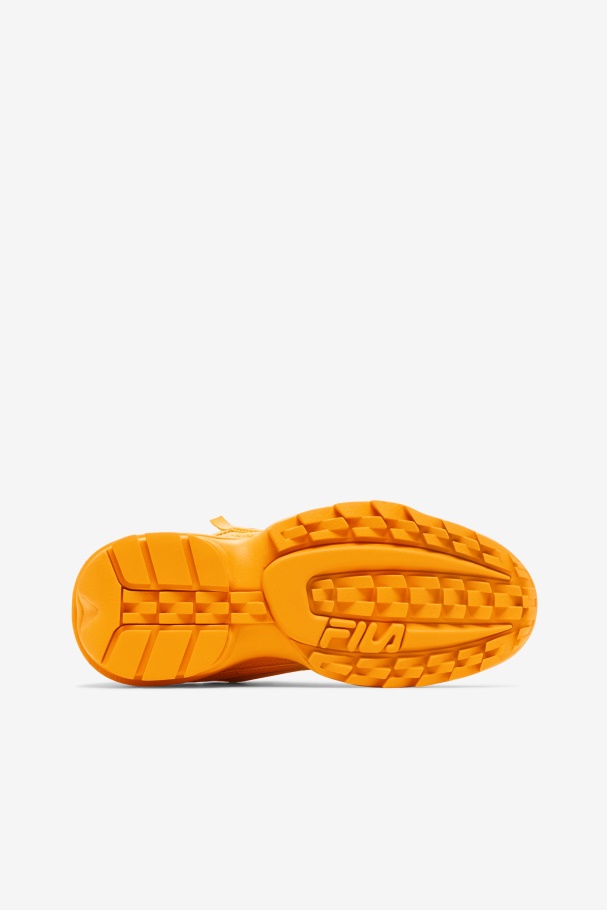 Yellow/Burnt Orange Fila UK Women\'s Disruptor 2 Exp