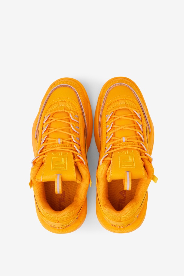Yellow/Burnt Orange Fila UK Women\'s Disruptor 2 Exp