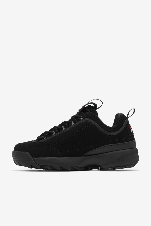 Kids\' Disruptor 2 Black/White/Red Fila UK
